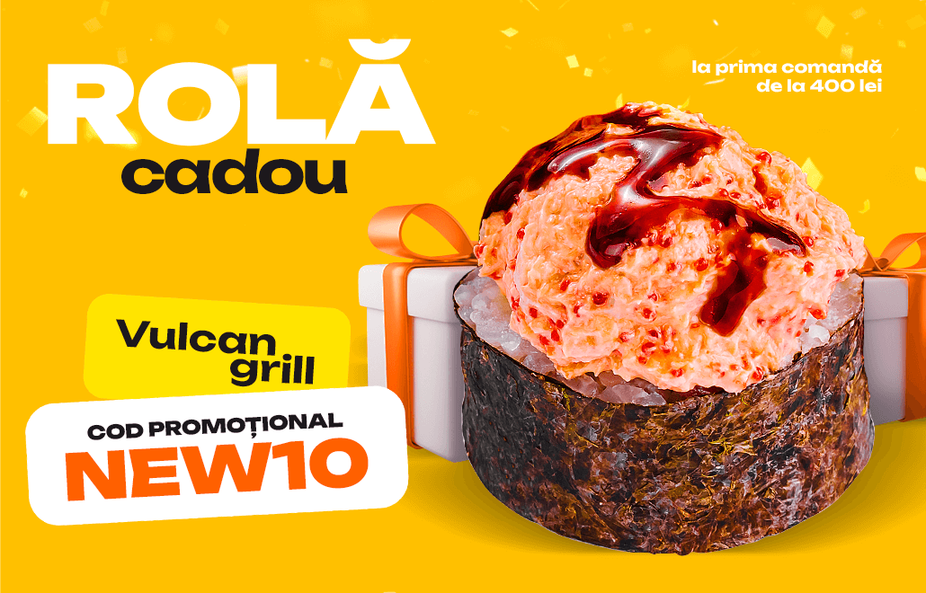 Rulou „Volcano Grill” cadou la prima comandă de la 400 lei